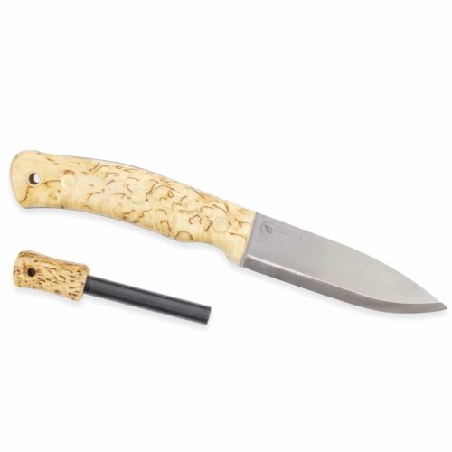 Casstrom NO.10 Curly Birch met firesteel