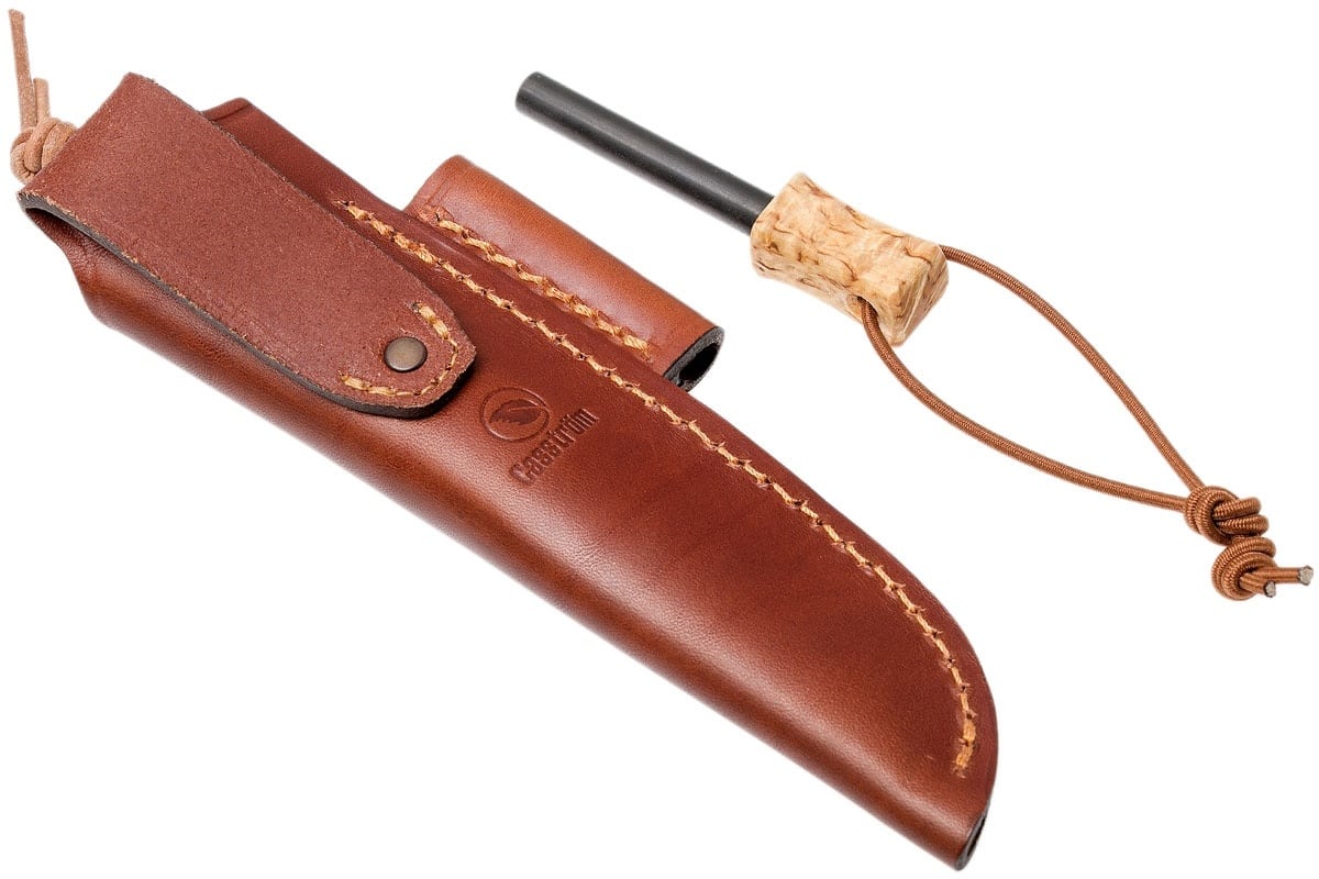 Casstrom Woodsman Curly Birch met firesteel